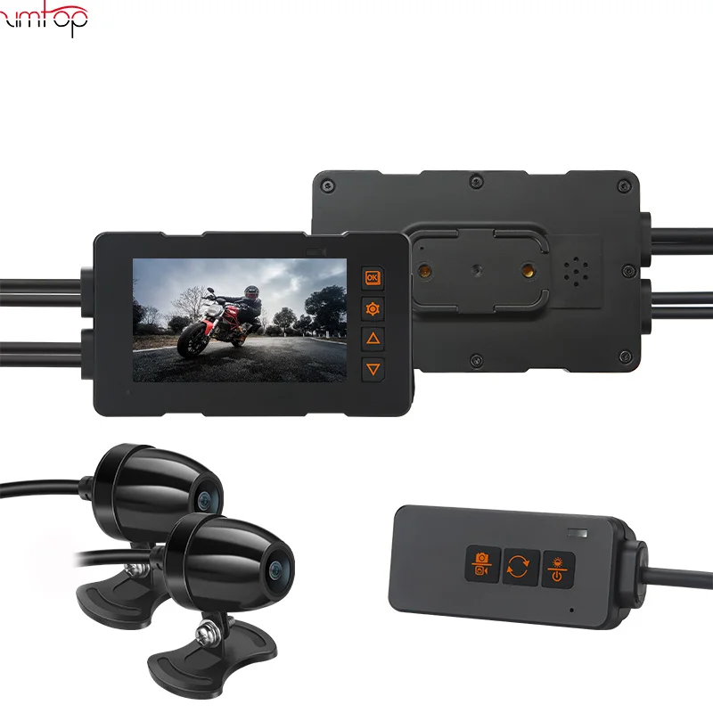 2023 New 4K  2K Waterproof WiFi GPS 2160P Motorcycle Camera  motorcycle recorder dvr dual lens