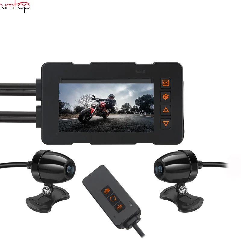 2023 New 4K  2K Waterproof WiFi GPS 2160P Motorcycle Camera  motorcycle recorder dvr dual lens