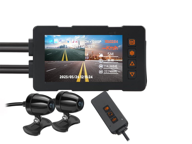 Zimtop WiFi GPS 2k dash cam motorbike night vision super capacity fast shipping 1440P  1080P motorcycle camera
