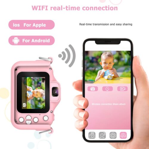 Mini Digital Camera Toys Children Cute Horse  2 inch Screen Video Camera Baby Educational Toys Kids Best Birthday Gift