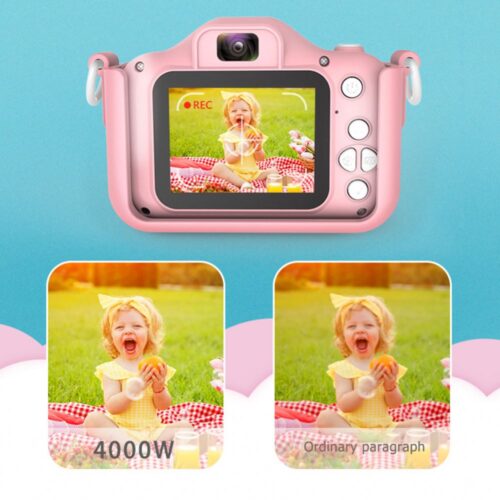 Mini Digital Camera Toys Children Cute Horse  2 inch Screen Video Camera Baby Educational Toys Kids Best Birthday Gift