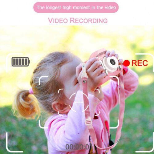Mini Digital Camera Toys Children Cute Horse  2 inch Screen Video Camera Baby Educational Toys Kids Best Birthday Gift
