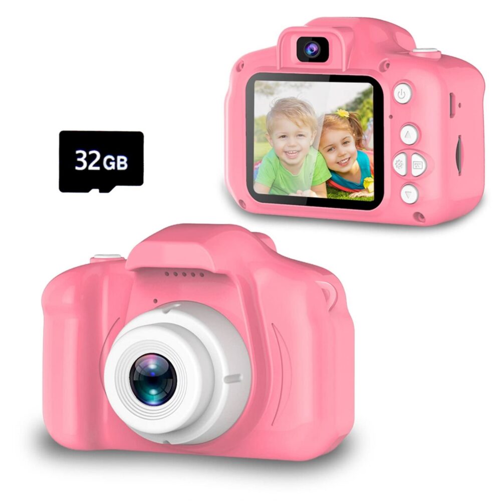 Seckton Upgrade Kids Selfie Camera, Christmas Birthday Gifts For Girls Age 3-9, HD Digital Video Cameras For Toddler