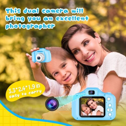 Seckton Upgrade Kids Selfie Camera, Christmas Birthday Gifts For Girls Age 3-9, HD Digital Video Cameras For Toddler