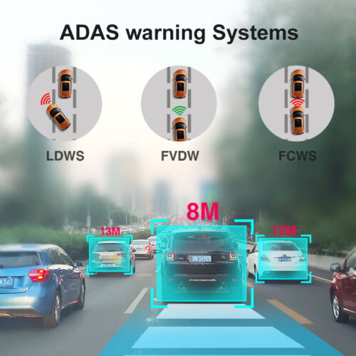 2024 11" Car Rearview Mirror IPS 4K ADAS DVR Camera LCA Full HD 2162P Dash Cam Video Recorder Support BSD Cameras