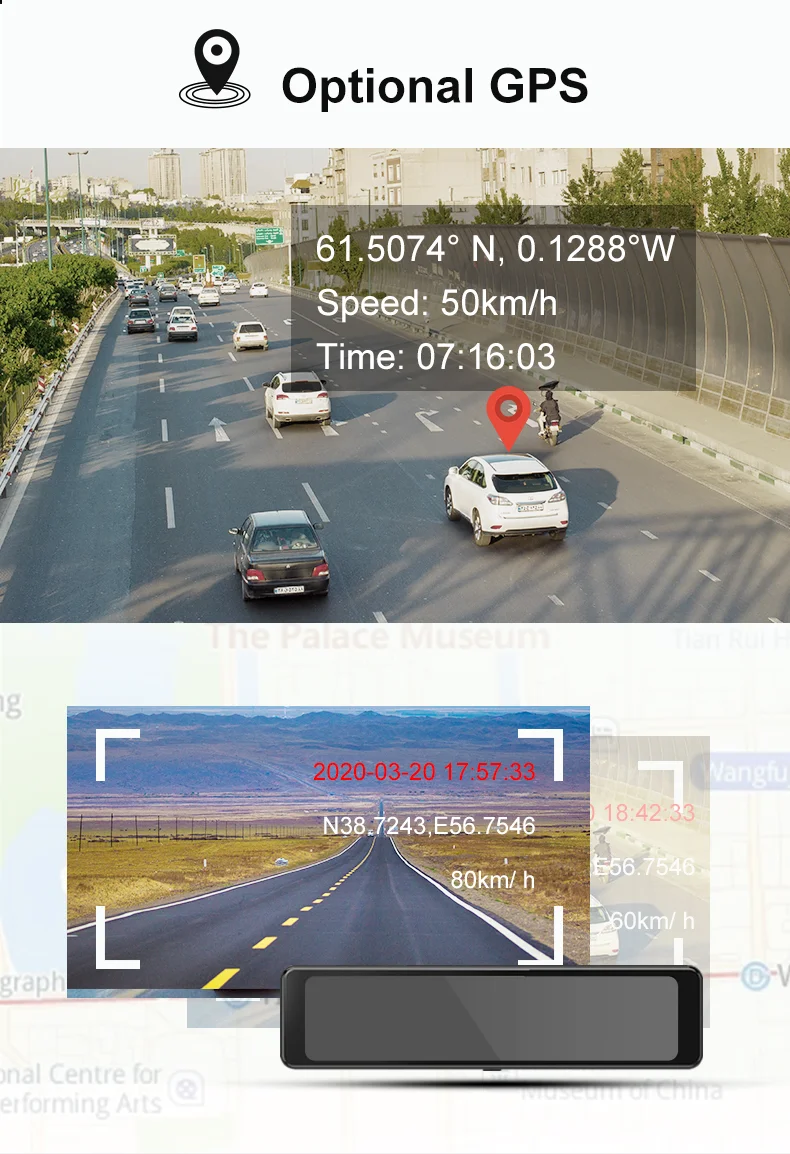 New Dash Cam 4K Front Built-in WiFi GPS Dash Camera for Cars 3.2" IPS Screen Dashcam with App Control Night Vision G-Sensor