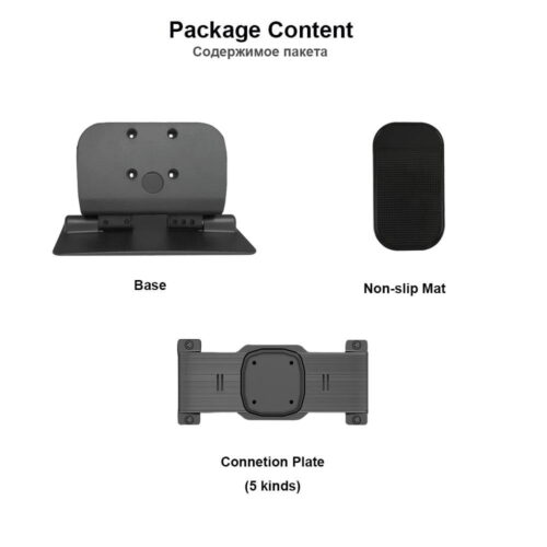 Zimtop Car Dashboard Non-slip Mat Rubber Mount DVR Holder Pad Car Camera Stand Bracket Holder on Centre Panel