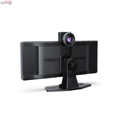 4K Car DVR 10.26 Inch Dash Camera Carplay Android Auto Mirror Video Recording FM Transmitter Wireless Connection WiFi