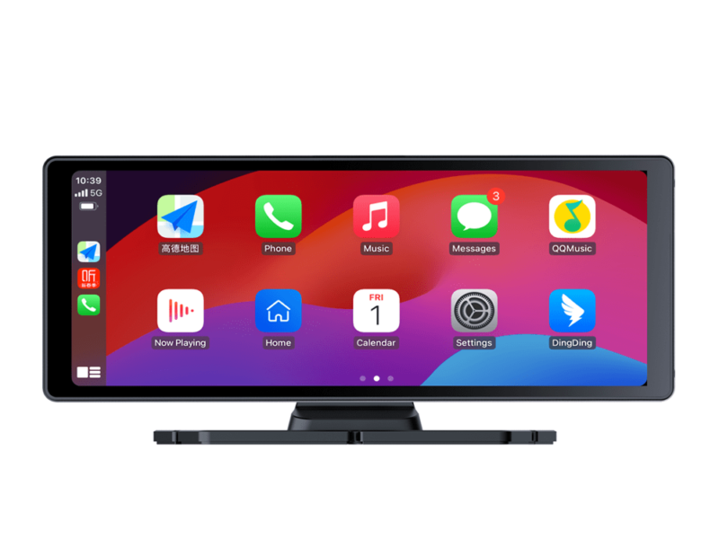 HK Bil DVR21e4f07Inch Dash-kamera Carplay Android Auto Spejl Videooptagelse FM-sender Trådløs forbindelse WiFi 4K Car DVR 10.26 Inch Dash Camera Carplay Android Auto Mirror Video Recording FM Transmitter Wireless Connection WiFi