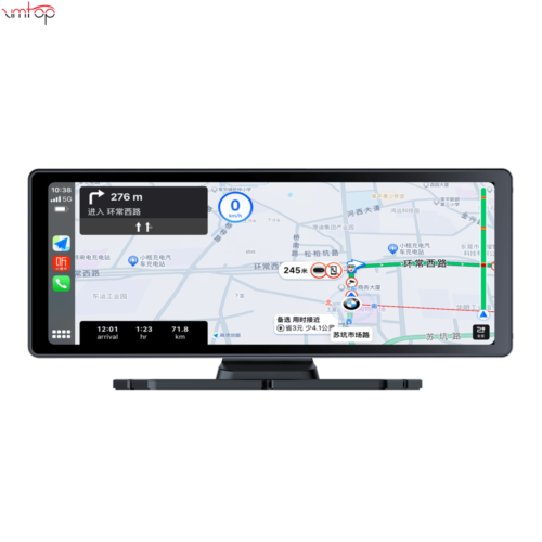 4K Car DVR 10.26 Inch Dash Camera Carplay Android Auto Mirror Video Recording FM Transmitter Wireless Connection WiFi