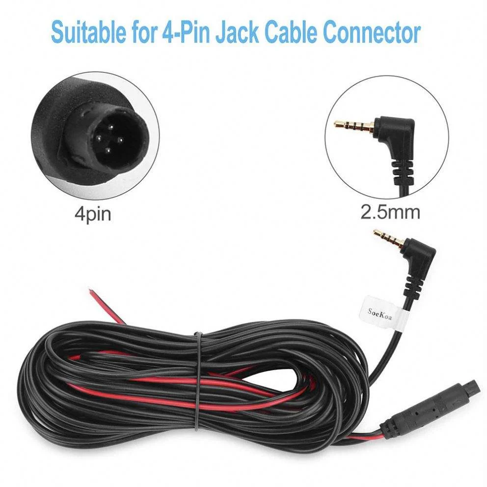 Stream Meida 1080P Rear View Camera Back Cam with 4PIN Cable Night Vision Reversing Back UP Camera