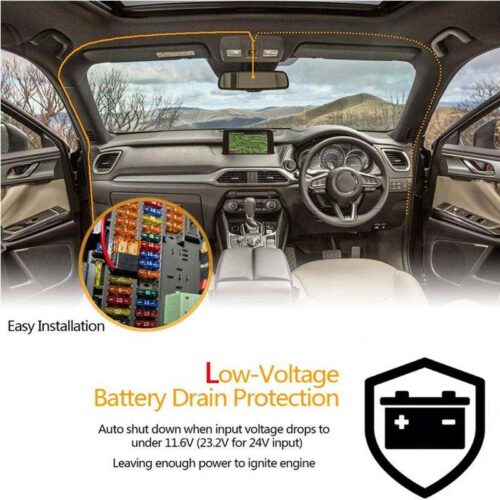 Dash Cam Kabelvogn Kamera Hardwire Kit Buck Line Overvågning Ladekabel Oplader Til DashCam Dash Camera DVR Dash Cam Dash Cam Cable Car Camera Hardwire Kit Buck Line 24 Hour Parking Monitoring Charging Cable Charger For DashCam Dash Camera DVR Dash Cam