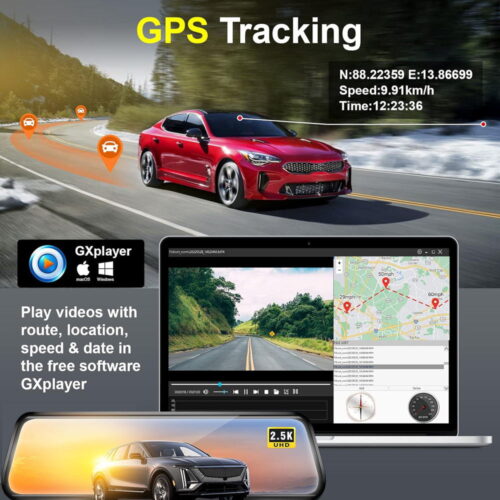 Hf0f42e7a4fab4997b7d0a0ae0b087953O 2024 10" 3 cam WiFi app control Car Rearview Mirror IPS DVR Camera Full HD car Dash Cam Video Recorder Cameras