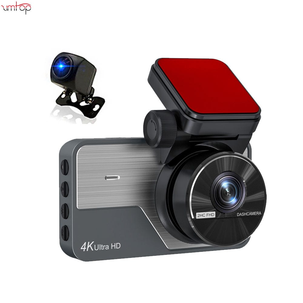 Hdaf0878cdf8e47a588b4fdeacdbca3a4W Zimtop OEM Wholesale Price 4K Car Dashboard Cameras Video Recorder Dual Lens Full HD DVR for with 3.0" GPS Wifi  Dash Cam