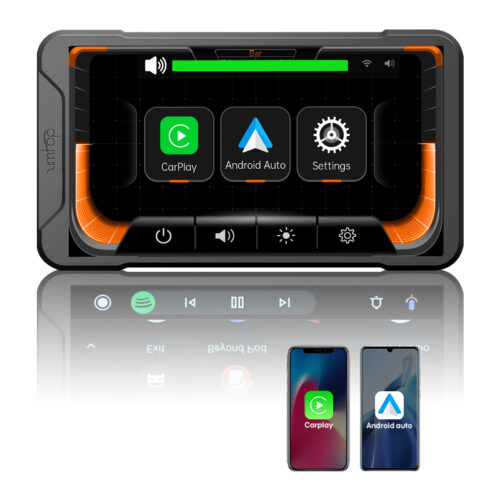 5 Inch Waterproof IPX7 GPS Navigation Dashcam for Cars Wireless Apple Carplay Android Motorcycle Auto Dash Camera IPS Touch