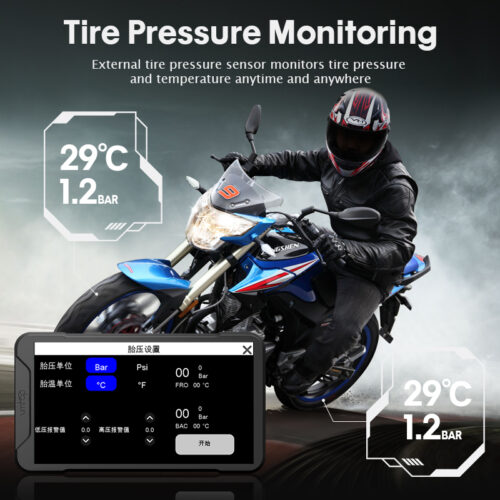 5 Inch Waterproof IPX7 GPS Navigation Dashcam for Cars Wireless Apple Carplay Android Motorcycle Auto Dash Camera IPS Touch