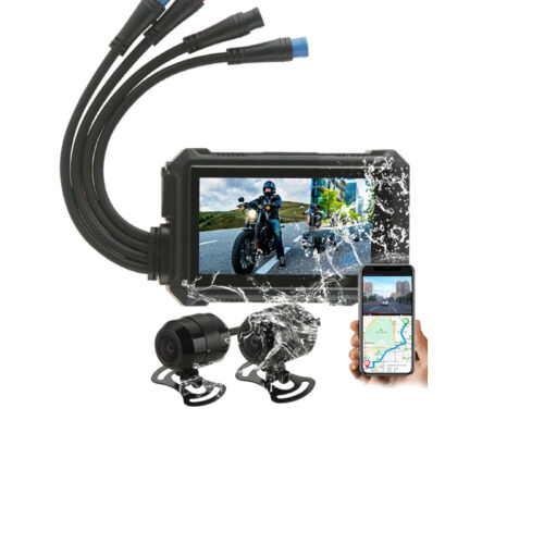 17530Waterproofjpgal AHD1080P WiFi GPS Motor Dash Cam Rekor Night Vision Car Box Hitam 2025 Waterproof Dual AHD1080P WiFi GPS Motorcycle Dash Cam Loop Record Night Vision Car Black Box