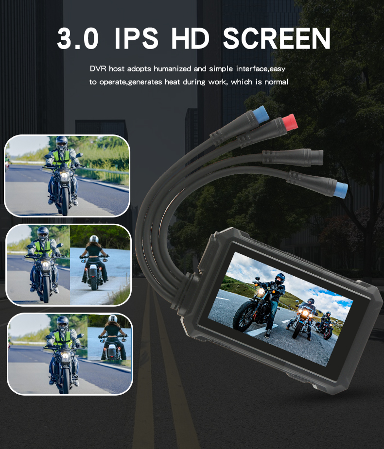 17530Waterproofjpgal AHD1080P WiFi GPS Motor Dash Cam Rekor Night Vision Car Box Hitam 2025 Waterproof Dual AHD1080P WiFi GPS Motorcycle Dash Cam Loop Record Night Vision Car Black Box