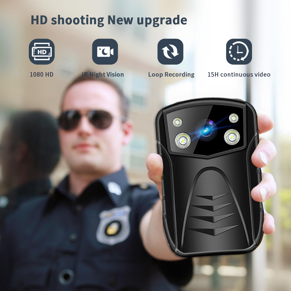 Full HD 1080P Body Cam Live Streaming Recorder Night Vision External Storage Body Worn Camera