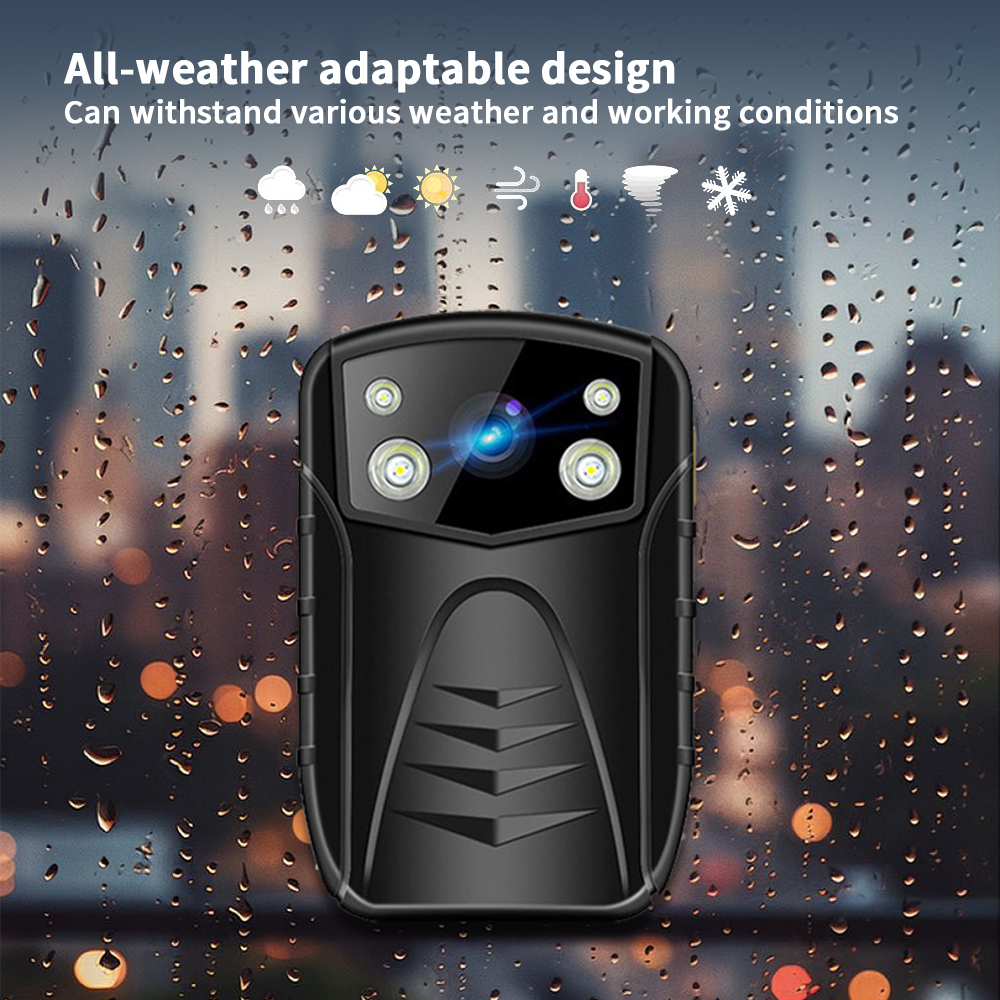 Full HD 1080P Body Cam Live Streaming Recorder Night Vision External Storage Body Worn Camera