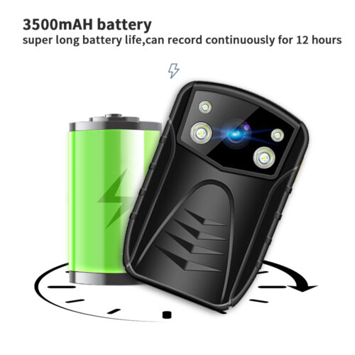 Full HD 1080P Body Cam Live Streaming Recorder Night Vision External Storage Body Worn Camera