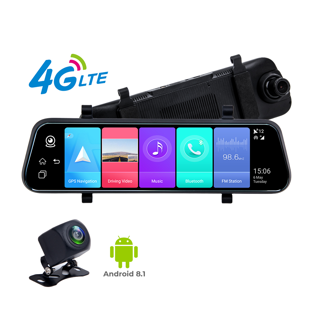 17533475749581.jpg 2025 New 9.66inch Dual Lens HD1080P 4g Android 8.1 Mirror Car Dvr with WIFI GPS Tracking Remote Monitor on Phone 4g Car Camera