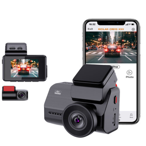 Neue 4K -Dash -jpg in WiFi GPS Car Dashboard Camera Recorder mit UHD 2160p New 4K Dash Cam Built in WiFi GPS Car Dashboard Camera Recorder With UHD 2160P, 2" LCD, 150 Wide Angle, WDR, Night Vision