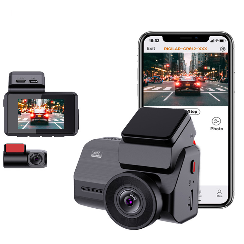 Neue 4K -Dash -jpg in WiFi GPS Car Dashboard Camera Recorder mit UHD 2160p New 4K Dash Cam Built in WiFi GPS Car Dashboard Camera Recorder With UHD 2160P, 2" LCD, 150 Wide Angle, WDR, Night Vision