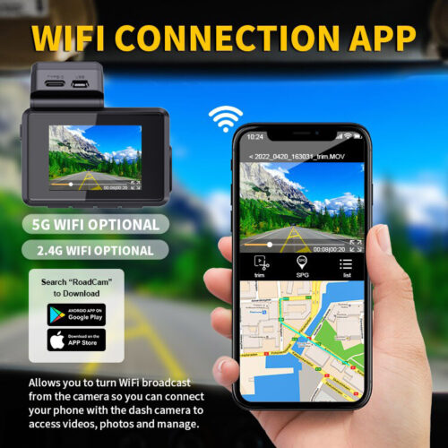 Neue 4K -Dash -jpg in WiFi GPS Car Dashboard Camera Recorder mit UHD 2160p New 4K Dash Cam Built in WiFi GPS Car Dashboard Camera Recorder With UHD 2160P, 2" LCD, 150 Wide Angle, WDR, Night Vision