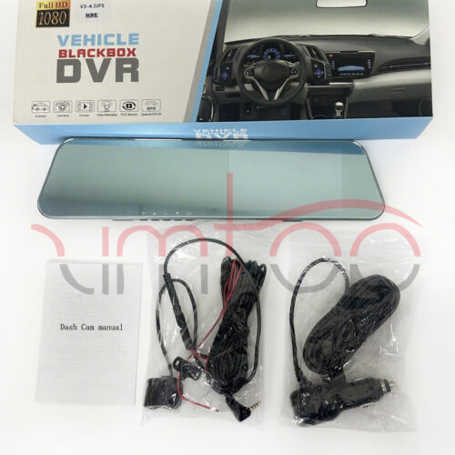 H11触屏款-2 Hot New Selling 4.5 Inch Dual Lens 1080p Wdr Car Black Box Video Recorder Auto Dvr Driving Car Mirror Dashcam Camera
