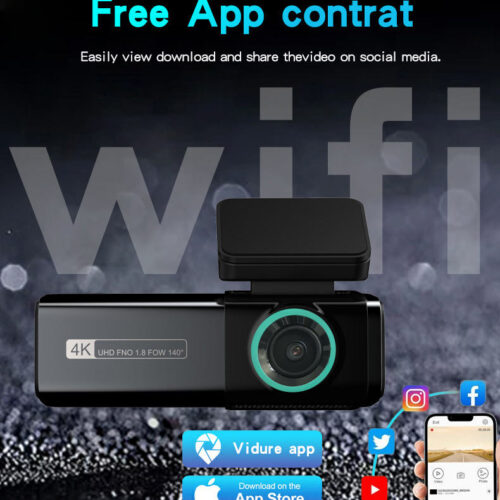 主图_005 Hot 4k Car Black Box Mini Car Dvr 4K Dash Camera Wifi Dual Lens Front and Rear Car Camera Night Vision APP Cpntrol G-sensor