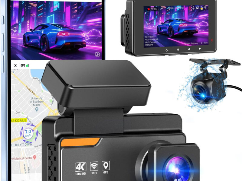 Hot 4k Ultra Hd Car Dash Camera Wifi Night Vision Parking Monitor Loop Recording Car Camera for Taxi Drivers With Built in Gps