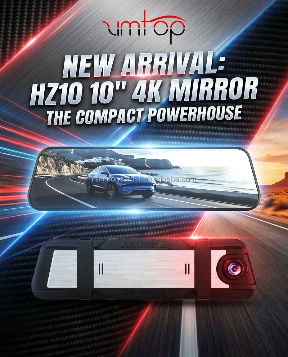 Ultra HD Car Dash Cam 10 IPS Screen Dual Channel 4K+1080 WiFi GPS Night Vision G-Sensor Dashboard Camera