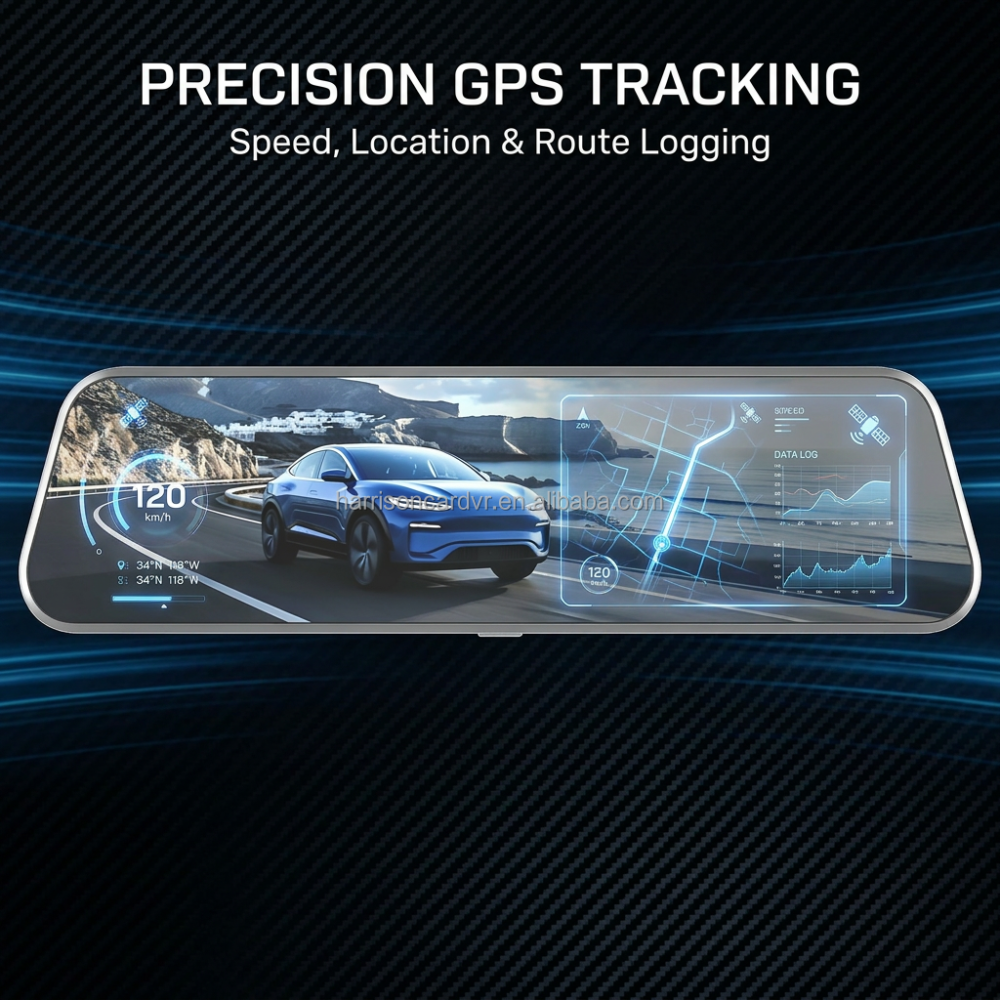 Ultra HD Car Dash Cam 10 IPS Screen Dual Channel 4K+1080 WiFi GPS Night Vision G-Sensor Dashboard Camera