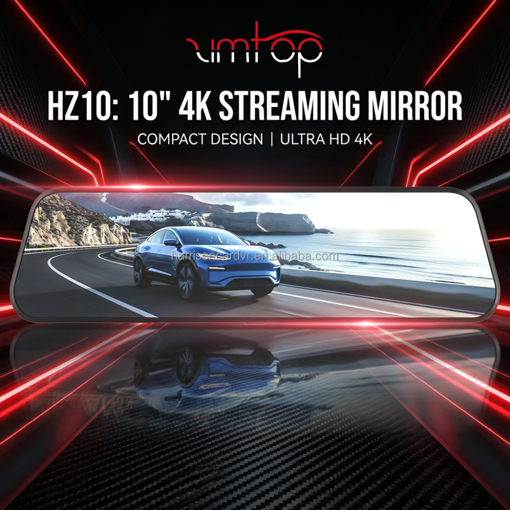 Ultra HD Car Dash Cam 10 IPS Screen Dual Channel 4K+1080 WiFi GPS Night Vision G-Sensor Dashboard Camera