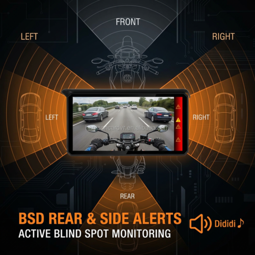 Professional Motorcycle Dash Cam M15 Dual 1080P Full HD 4G LTE Remote Monitoring GPS Fleet Management System 9-36V Wide Voltage