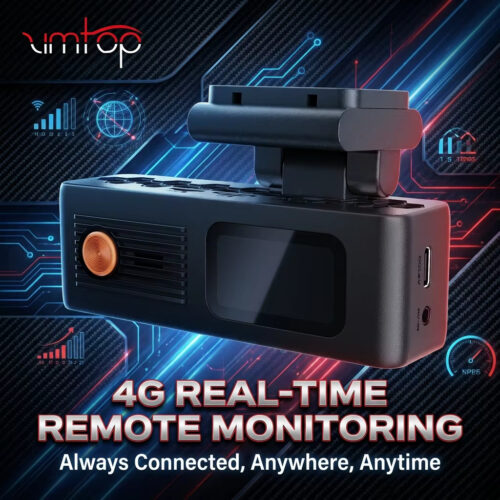 4G 2K Dual-Lens Dash Cam with 1080P Reverse Camera Wireless HOTKam App Control European Asia Version Remote Monitoring